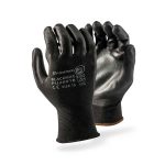 Pu Coated Black Inspector Gloves